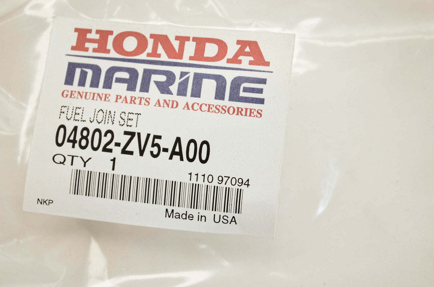 OEM Honda 04802-zv5-a00 Fuel Joint Set NOS