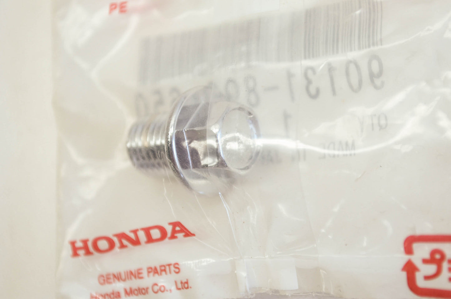 OEM Honda 90131-896-650 Drain Bolt 12x15 NOS