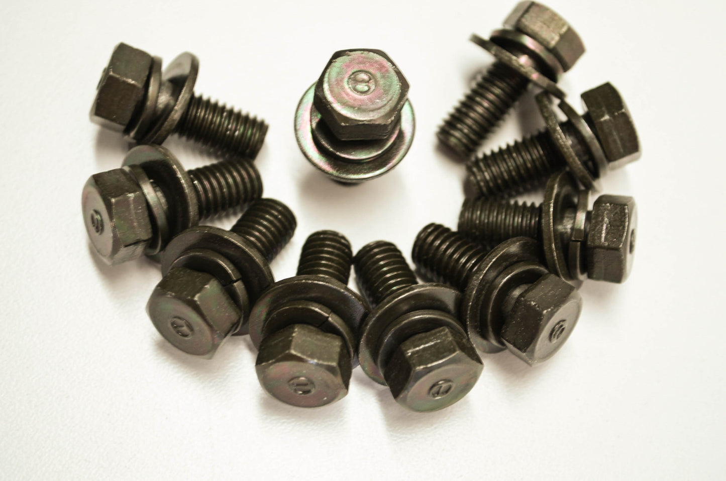 New OEM 10x Honda bolt + washer (8x20) 10 bolts & washers in this lot NOS