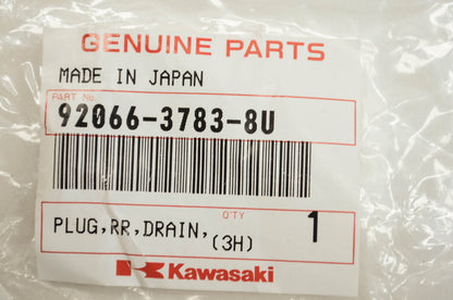 New OEM Kawasaki 92066-3783-8u Jetski White Drain Plug 800 SX-R SS XiR Ultra 130 ST NOS