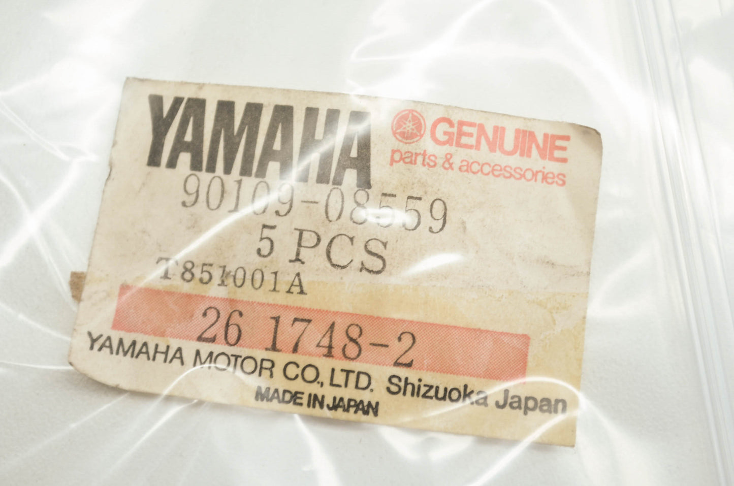 OEM Yamaha 90109-08559-00 Bolt Qty 3 NOS