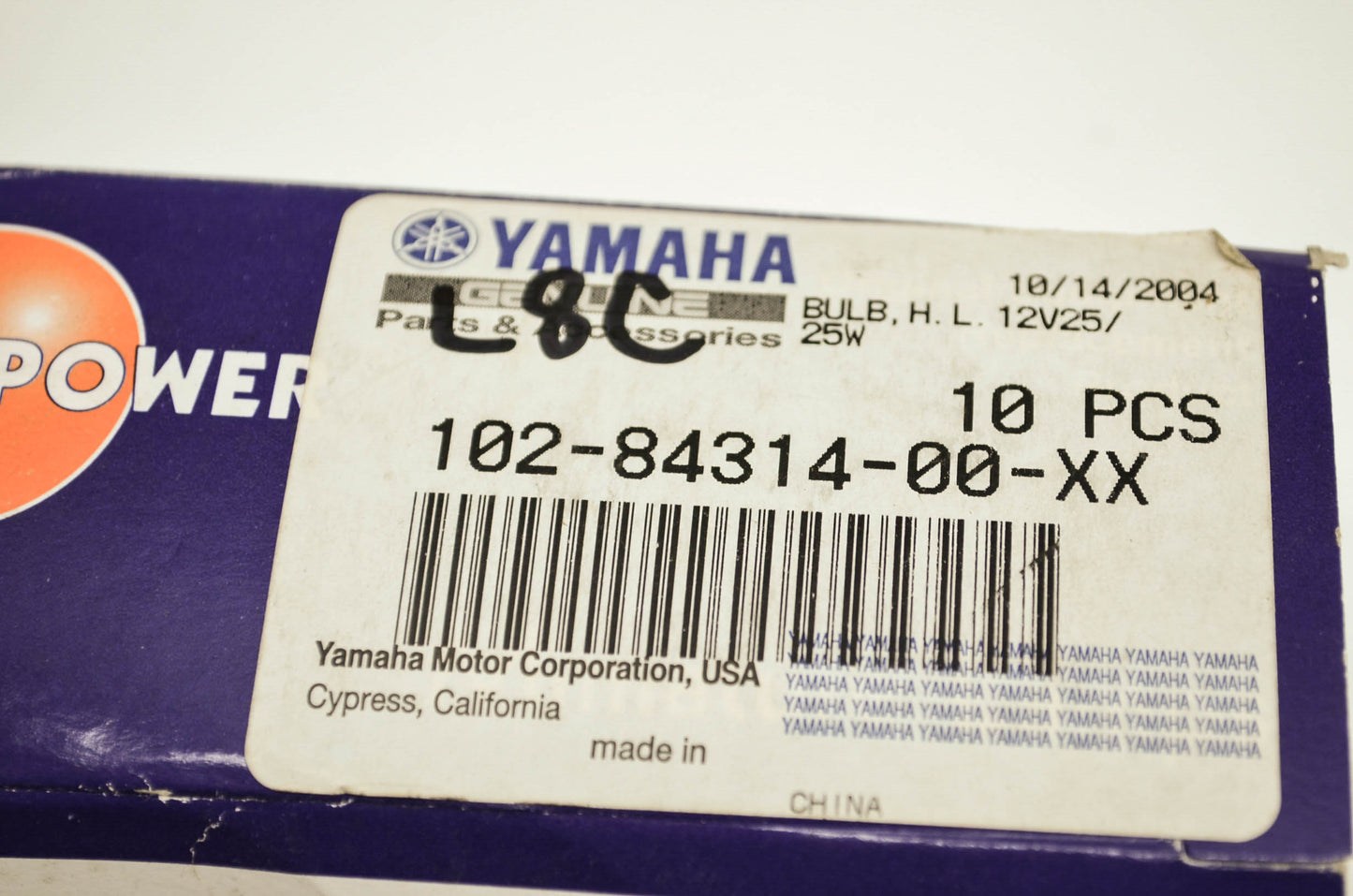 OEM Yamaha 102-84314-00-XX Headlight Bulb 12V25/25W Qty 2 NOS