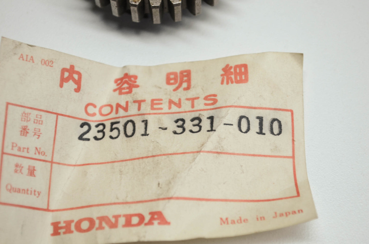 OEM Honda 23501-331-010 Gear (27T) NOS
