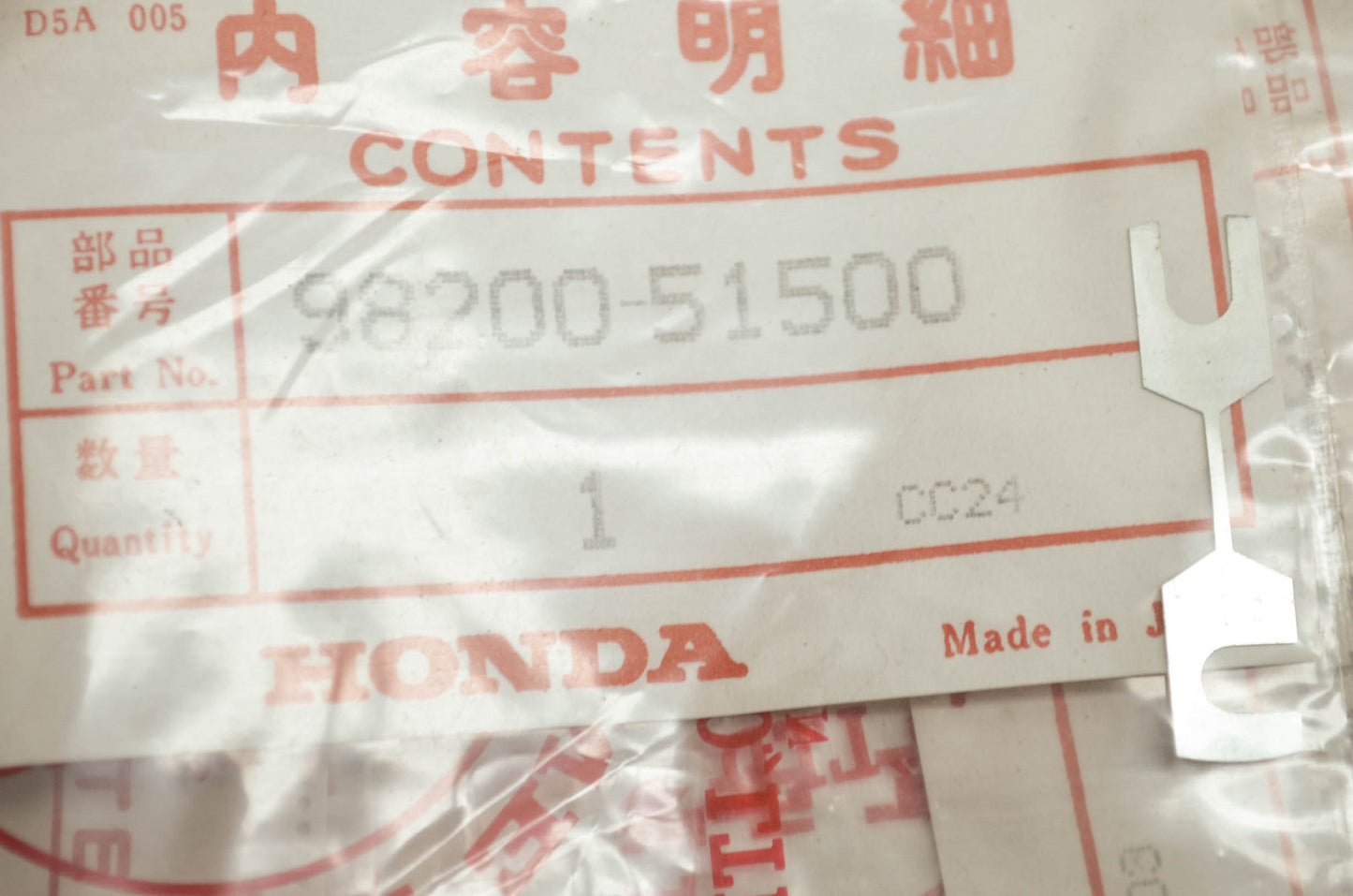 OEM Honda 98200-51500 Fuse F (15A) Qty 9 NOS