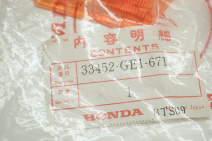 OEM Honda 33452-ge1-671 Front Left Lens NOS