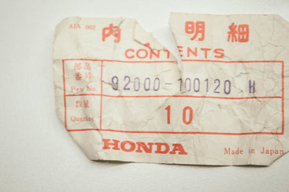 New OEM 6x Honda 10x12 Hex Bolt 6 bolts in this lot NOS