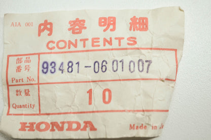 OEM Honda 93481-0601007 Washer Bolt 6X10 Qty 10 NOS