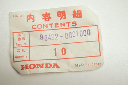 OEM Honda 93492-0601000 Washer Bolt 6X10 Qty 10 NOS