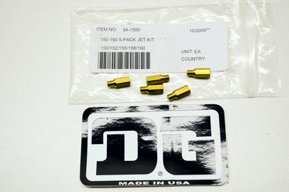 New NEW DG 150-160 Jet Kit Qty 5 NOS 34-1500 NOS
