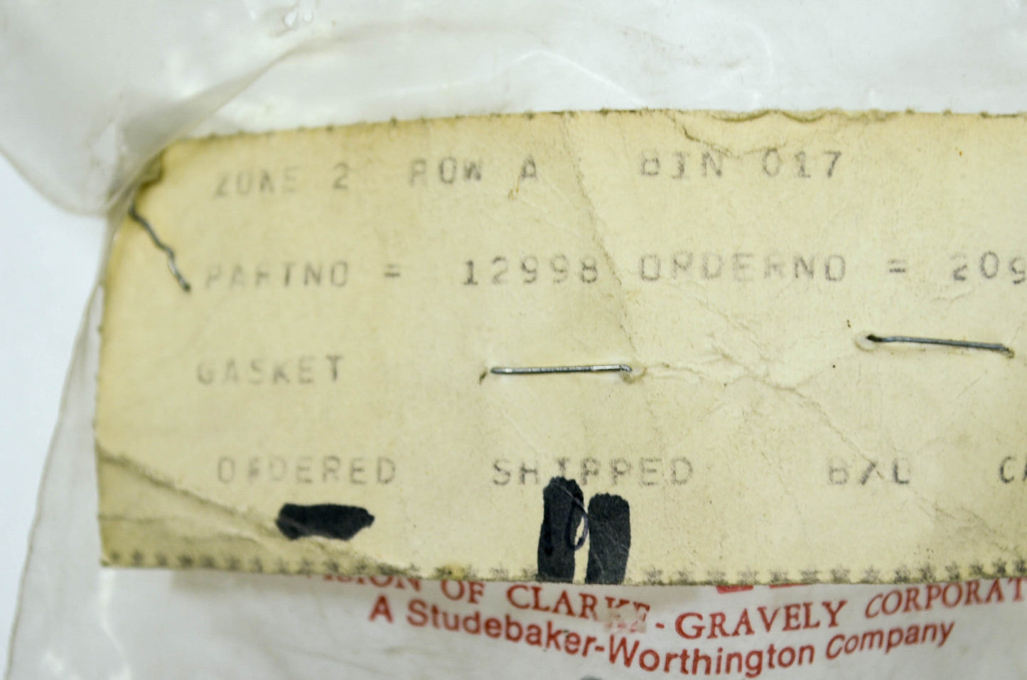 Carb Gasket NOS