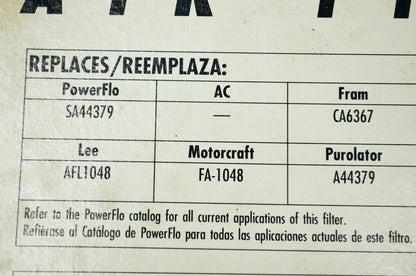 New PowerFlo Air Filter Ford Sierra NOS