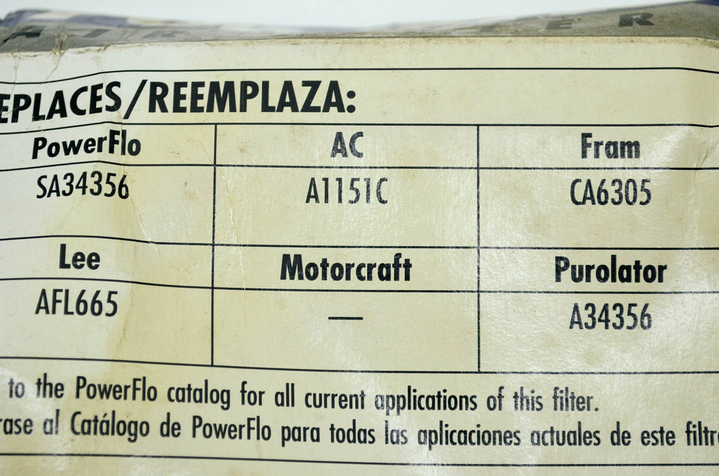 New PowerFlo Air Filter Honda NOS