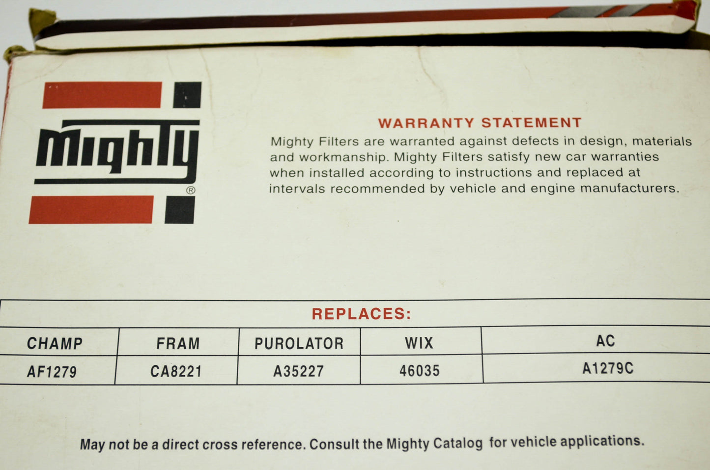 New Mighty Air Filter Replaces Champ AF1279 Fram CA8221 Purolator A35227 WIX 460