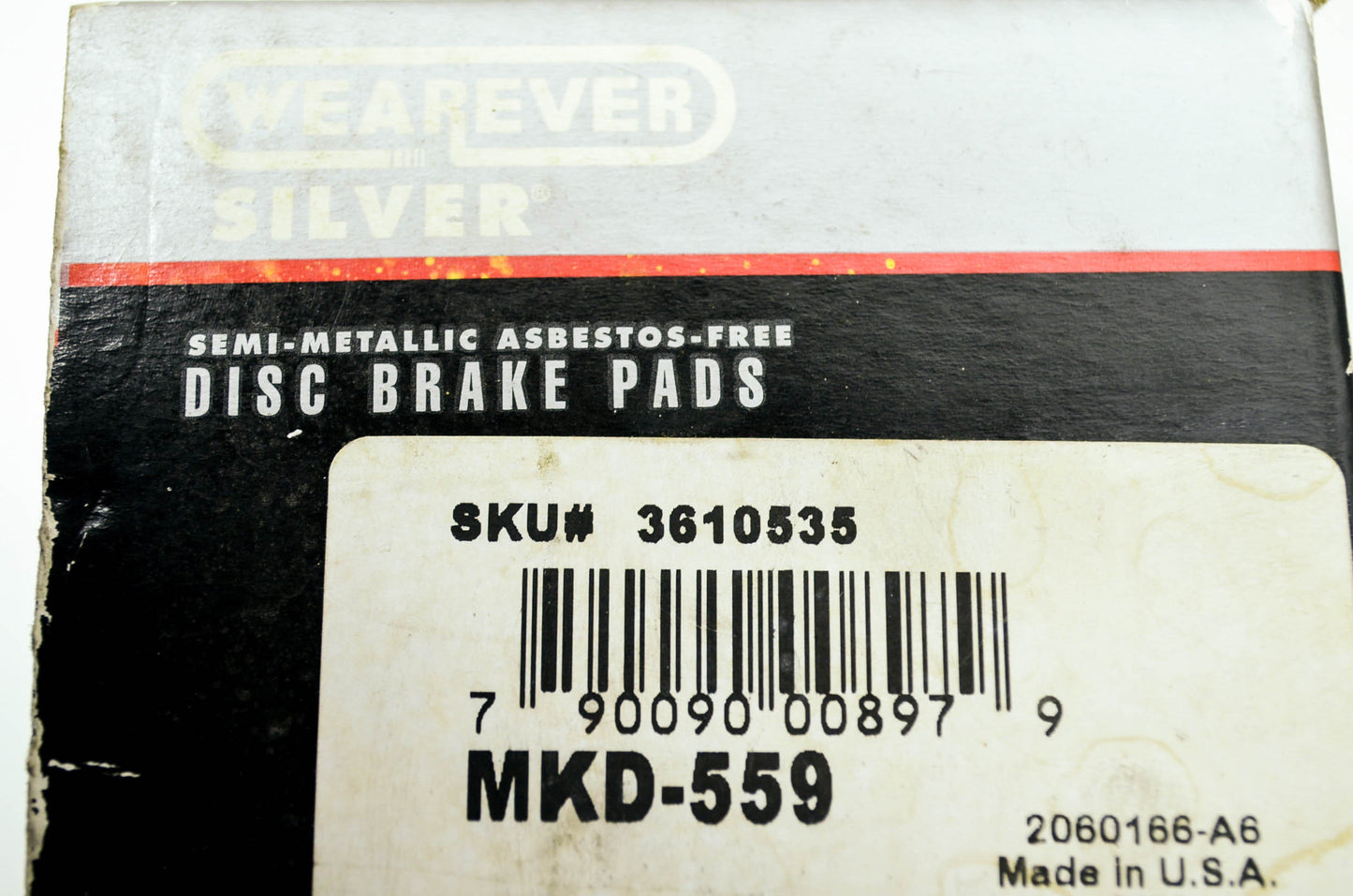 New Wearever Silver Premium Semi-Metallic Disc Brake Pads NOS