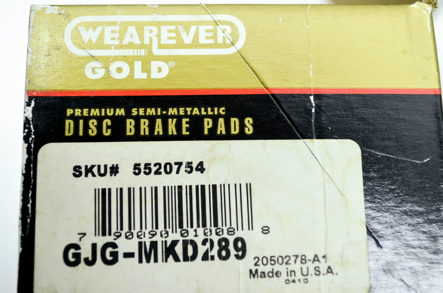 New Wearever Gold Premium Semi-Metallic Disc Brake Pads NOS
