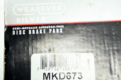 New Wearever Silver Premium Semi-Metallic Disc Brake Pads NOS