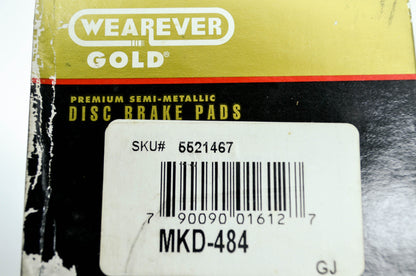 New Wearever Gold Premium Semi-Metallic Disc Brake Pads NOS