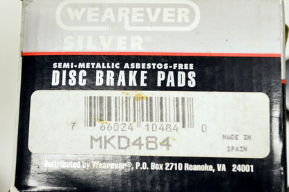New Wearever Silver Premium Semi-Metallic Disc Brake Pads NOS