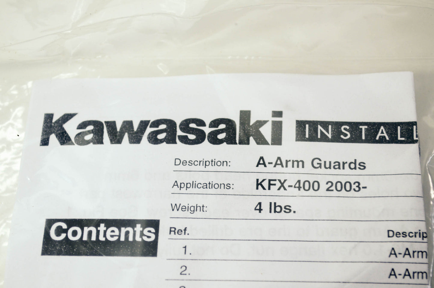 A-Arm Guards NOS