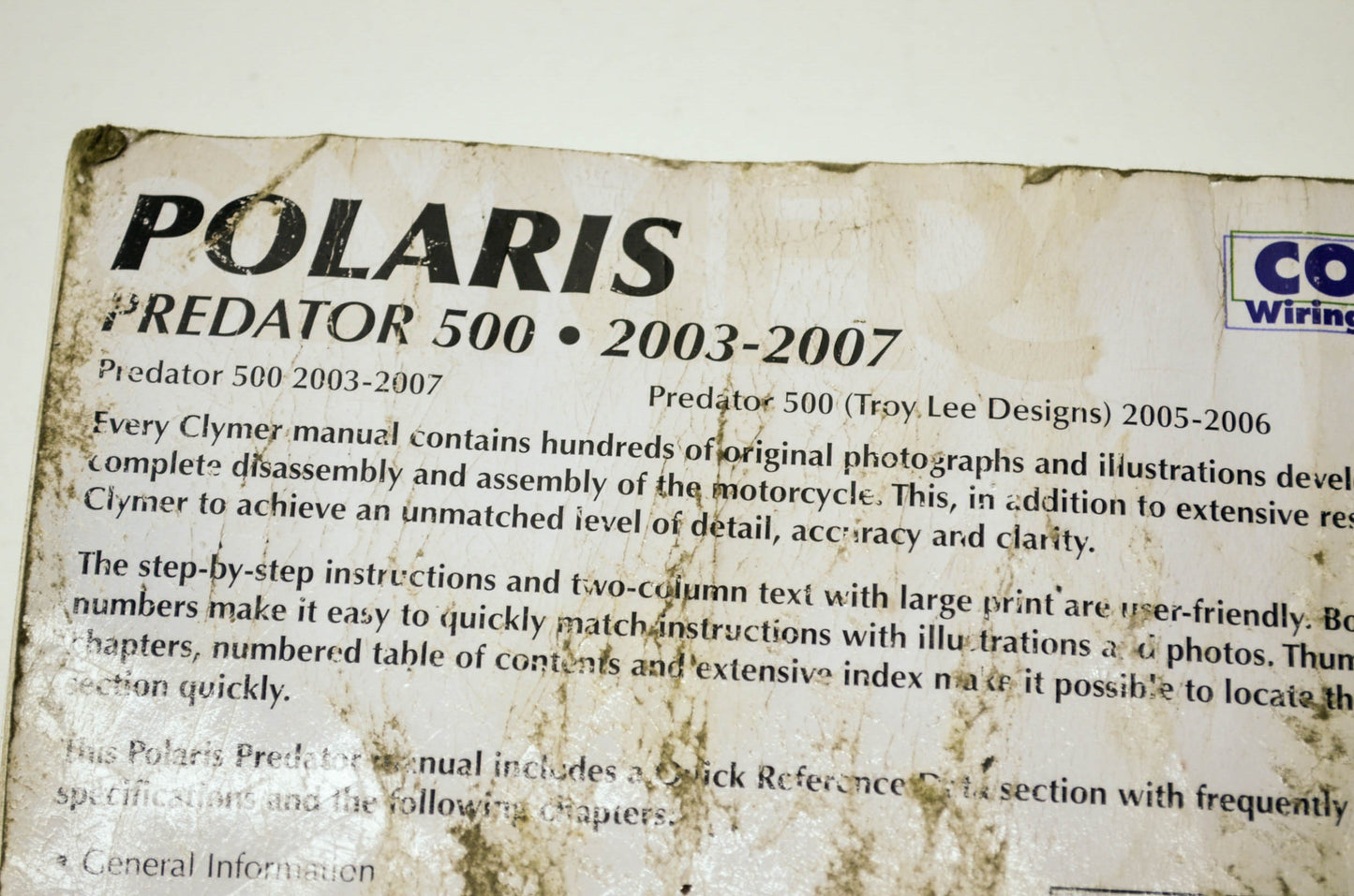 Clymer Polaris Predator 500 03-07 Service Manual