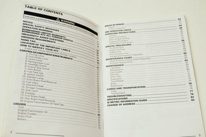 Bombardier 2001 DS650 Operator's Guide