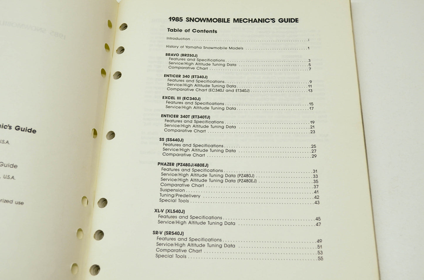 Yamaha 1985 Snowmobile Mechanic's Guide