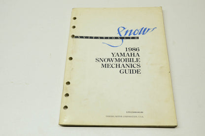 Yamaha 1986 Snowmobile Mechanic's Guide