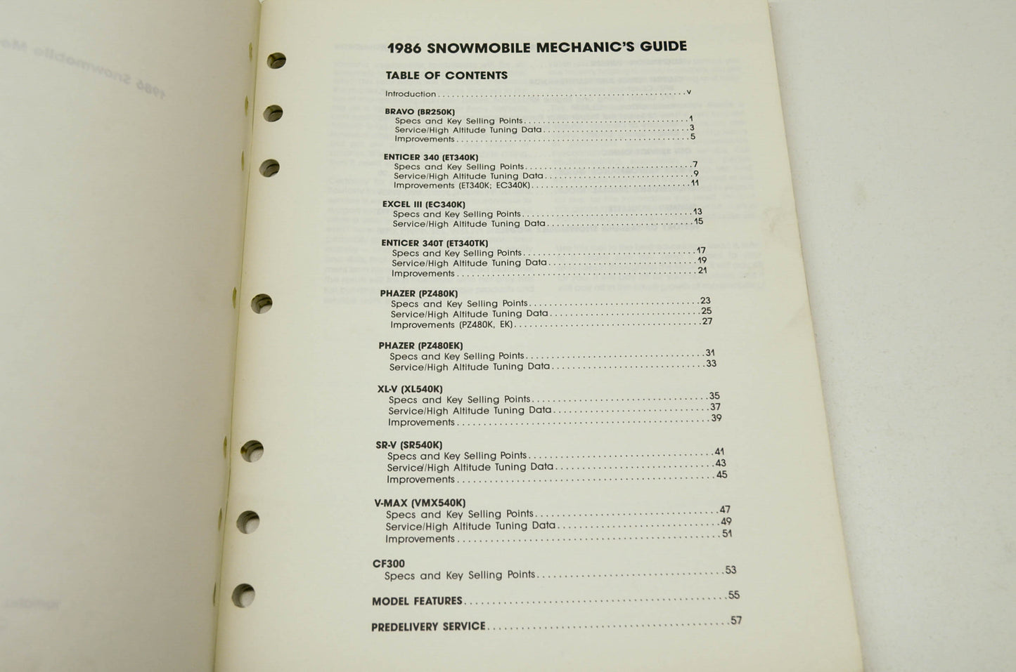 Yamaha 1986 Snowmobile Mechanic's Guide