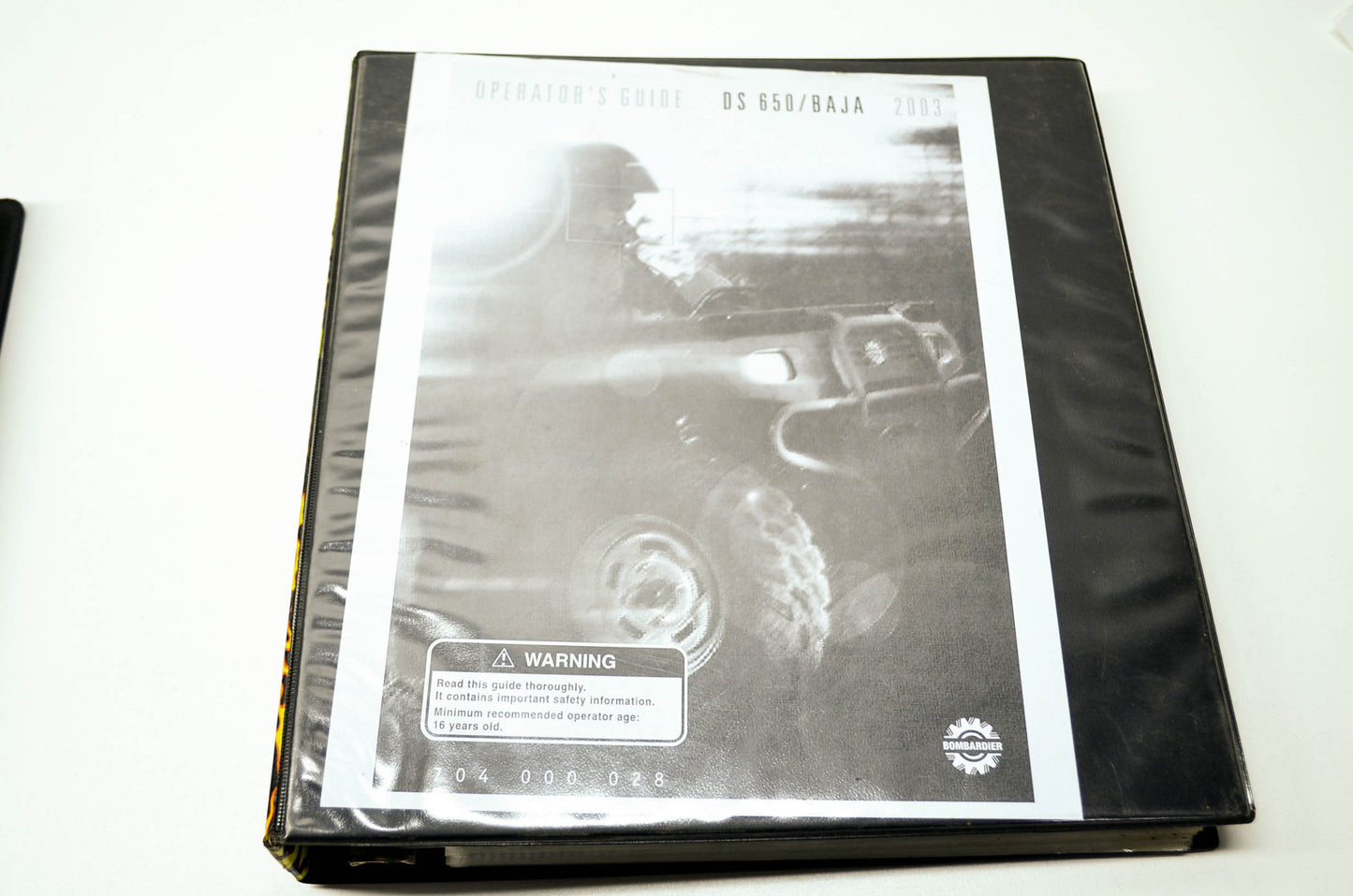 Bombardier 2003 DS650 Baja Operator's Guide & Safety Handbook