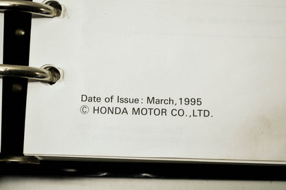 Honda 1995 Common Service Manual