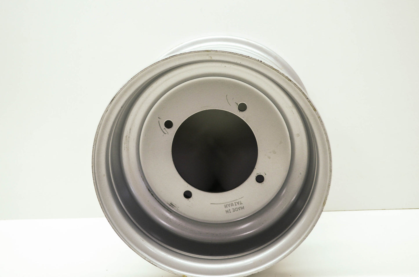 New ITP Steel Rim 10X8 4x137 Silver NOS