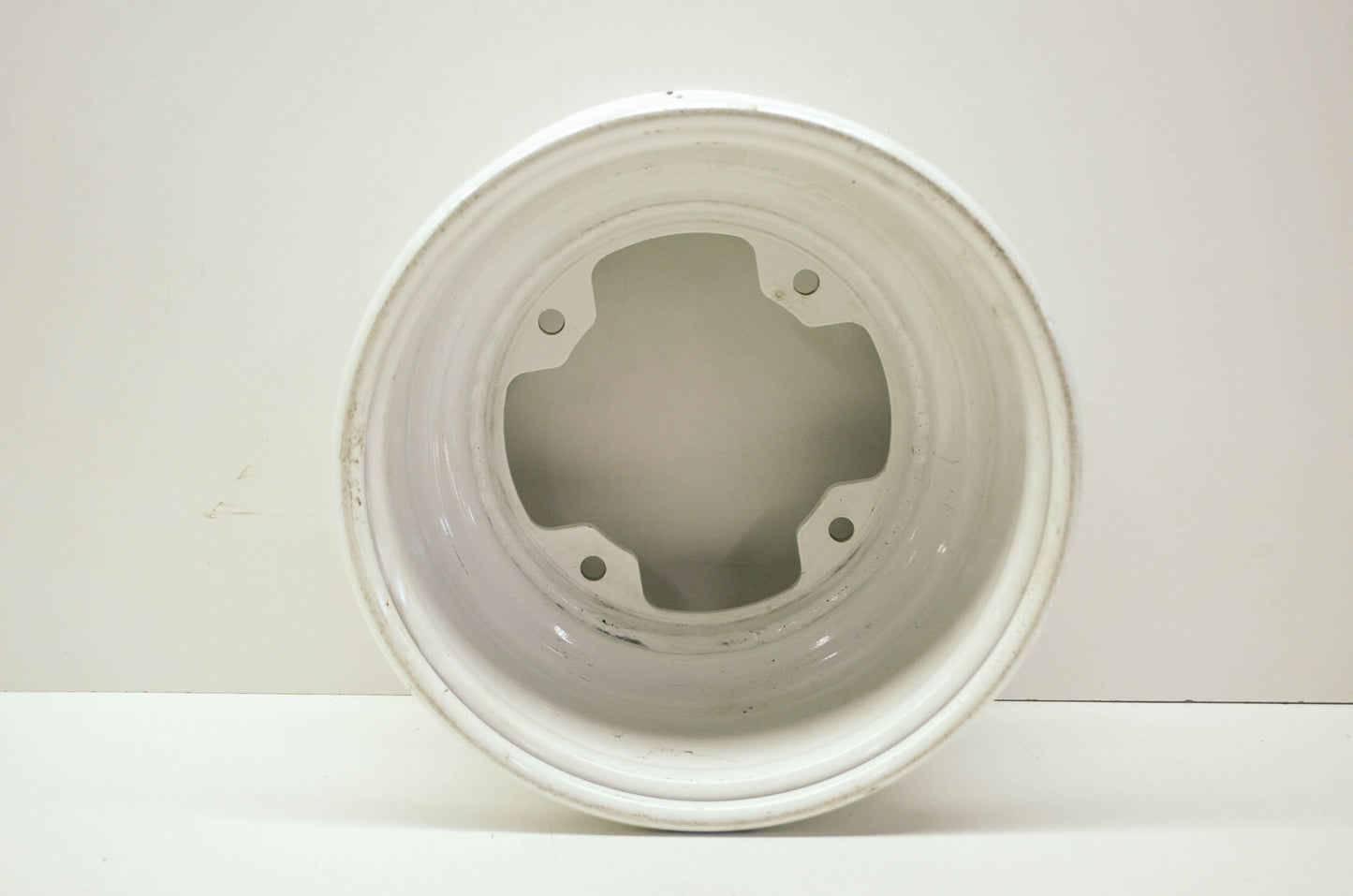 New OEM Front Rim 10X5.5 4X156 White Kawasaki KFX250 Tecate KSF250 Mojave NOS