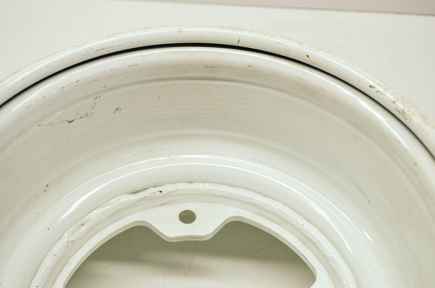 New OEM Front Rim 10X5.5 4X156 White Kawasaki KFX250 Tecate KSF250 Mojave NOS
