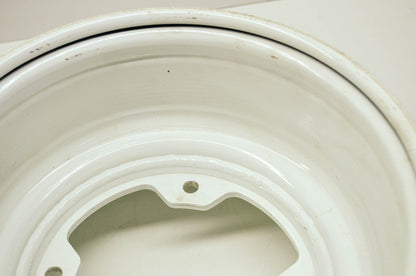 New OEM Front Rim 10X5.5 4X156 White Kawasaki KFX250 Tecate KSF250 Mojave NOS