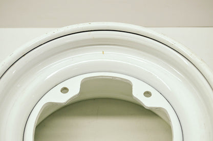 New OEM Front Rim 10X5.5 4X156 White Kawasaki KFX250 Tecate KSF250 Mojave NOS