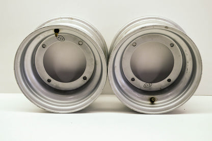 New ITP Steel Rims Pair 10X5 4/156 Silver Mojave 250 Explorer 300 Trailboss 350