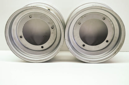 New ITP Steel Rims Pair 10X5 4/156 Silver Mojave 250 Explorer 300 Trailboss 350