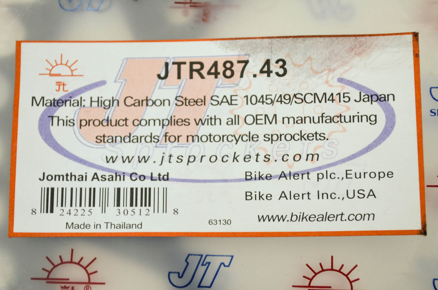JT Sprockets Rear Sprocket 43T Kawasaki 87-14 KL650 93-96 KLX650