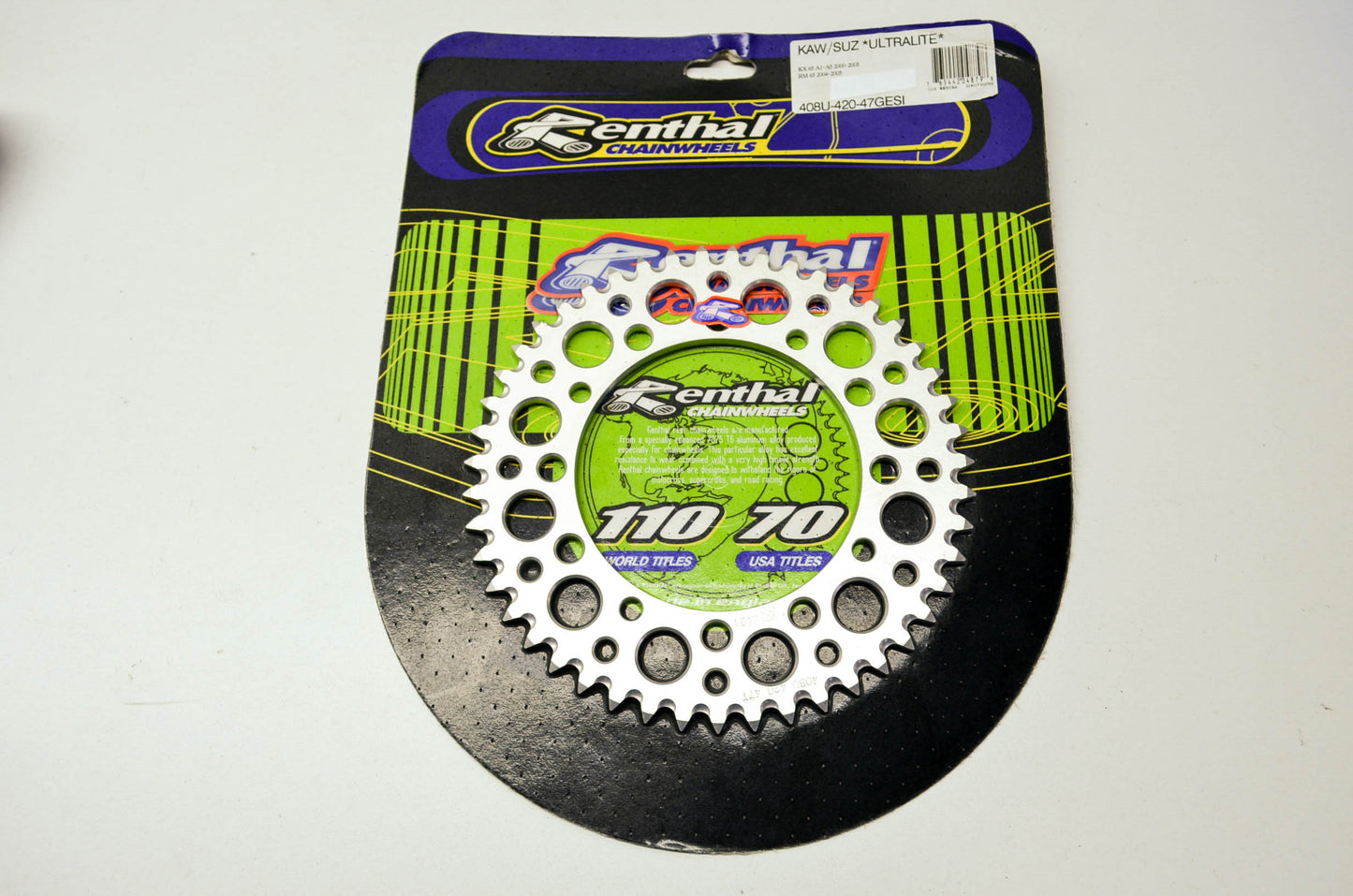 Renthal Rear Sprocket 47T Kawasaki 00-05 KX65 Suzuki 04-05 RM65