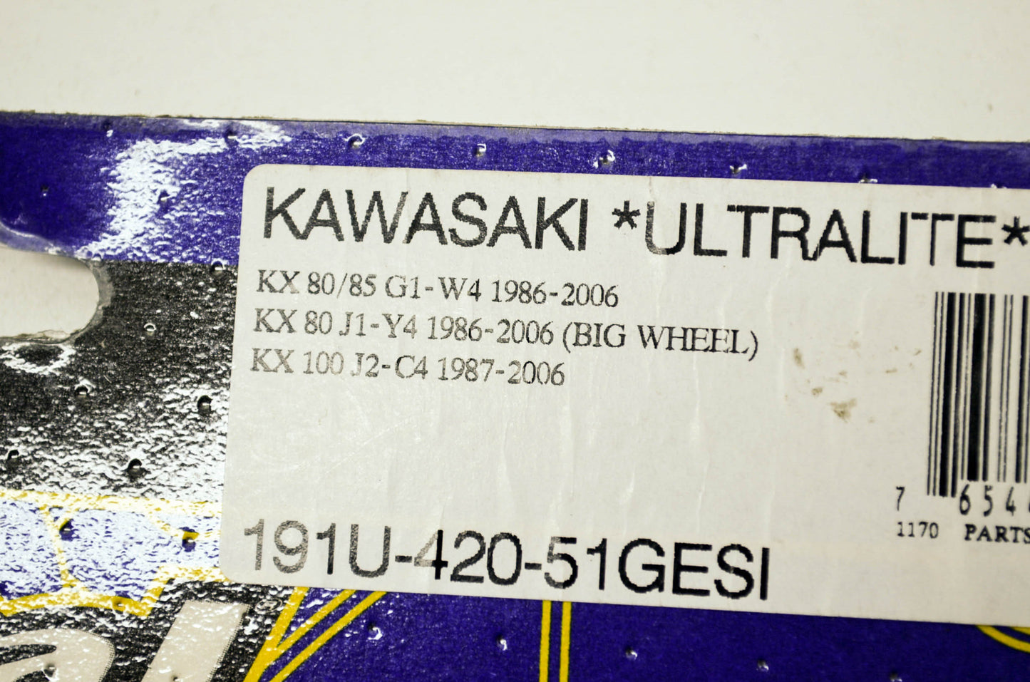 Renthal Rear Sprocket 51T Kawasaki 86-06 KX80 85 100 Big Wheel