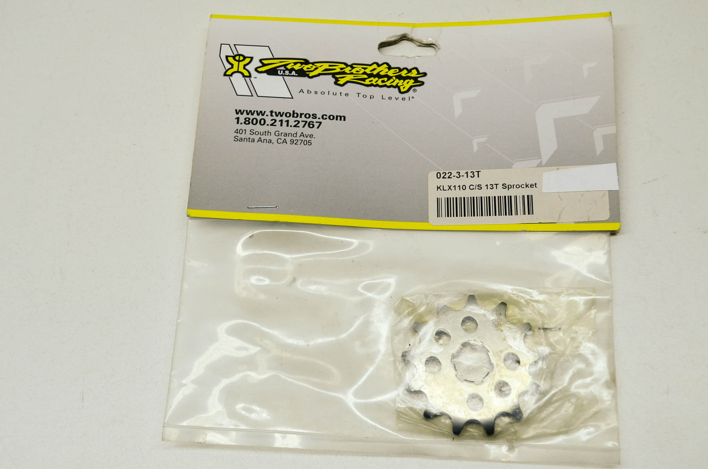 New Two Brothers Racing Sprocket 13T Kawasaki KLX110 Suzuki DRZ110 NOS