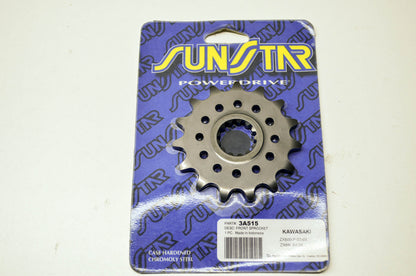 New Sunstar Front Sprocket 15T 07-15 Kawasaki ZX6R NOS