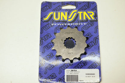 New Sunstar Front Sprocket 14T Kawasaki 06-14 KX450F NOS