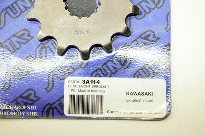 New Sunstar Front Sprocket 14T Kawasaki 06-14 KX450F NOS