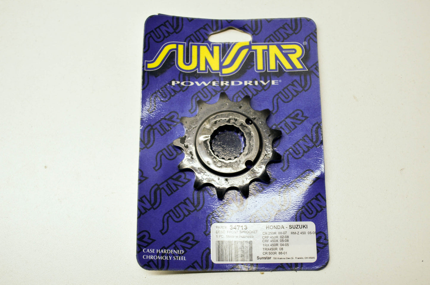 New Sunstar Front Sprocket 13T Honda CR 250 500 CRF450 TRX450 NOS