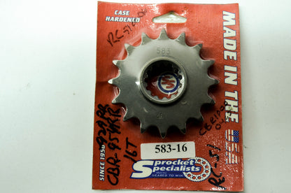 New Sprocket Specialists 16T CBR 900 929 VF750 VFR750 VTR1000 RVT1000 NOS