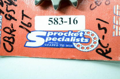 New Sprocket Specialists 16T CBR 900 929 VF750 VFR750 VTR1000 RVT1000 NOS