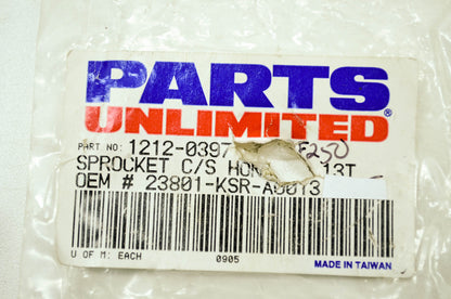 New Parts Unlimited Sprocket 13T 04-13 CRF 125 250 NOS