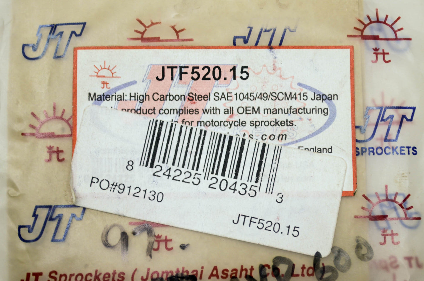 JT Sprockets JTF520.15 Sprocket 15T NOS