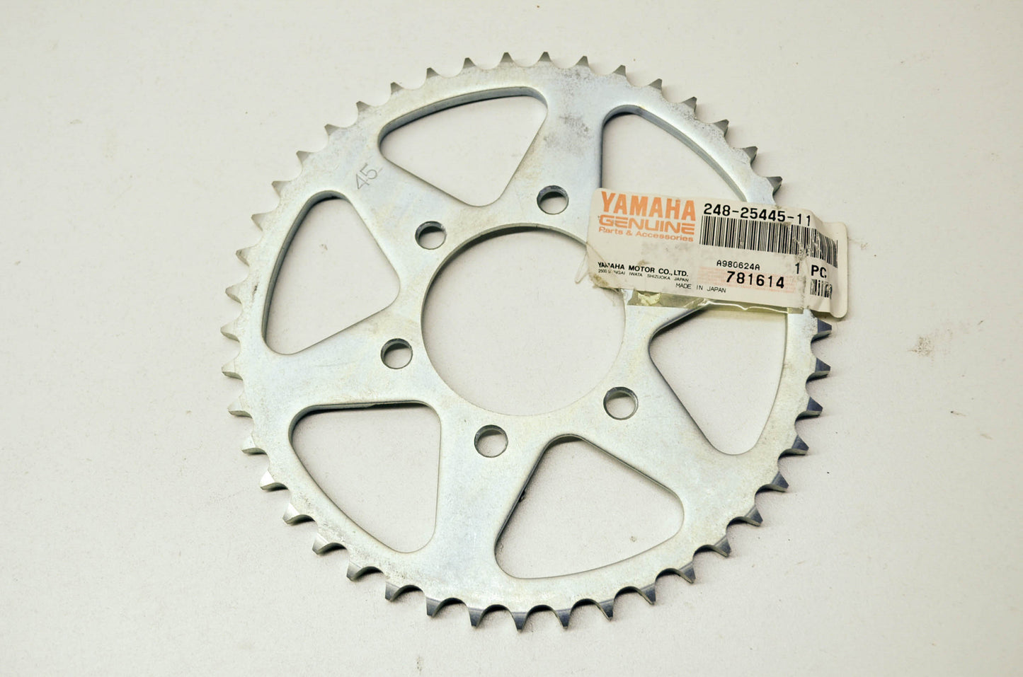 OEM Yamaha 248-25445-11-00 Driven Sprocket 45T NOS